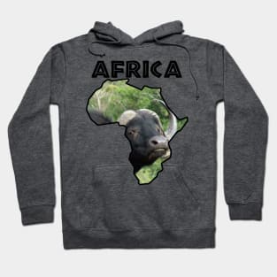 Africa Wildlife Continent Buffalo Grass Hoodie